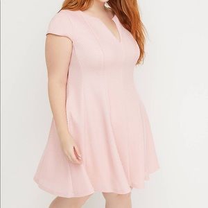 NWT Lane Bryant Fit/Flare Pink Skater Dress 22/24
